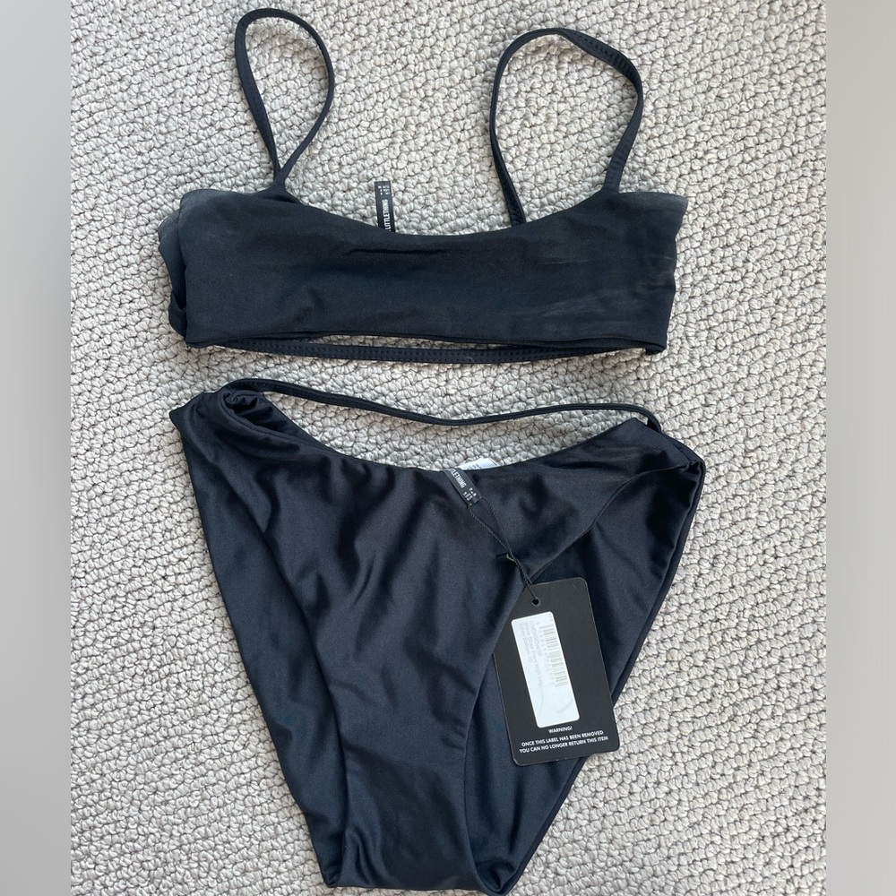Pretty little thing black bikini